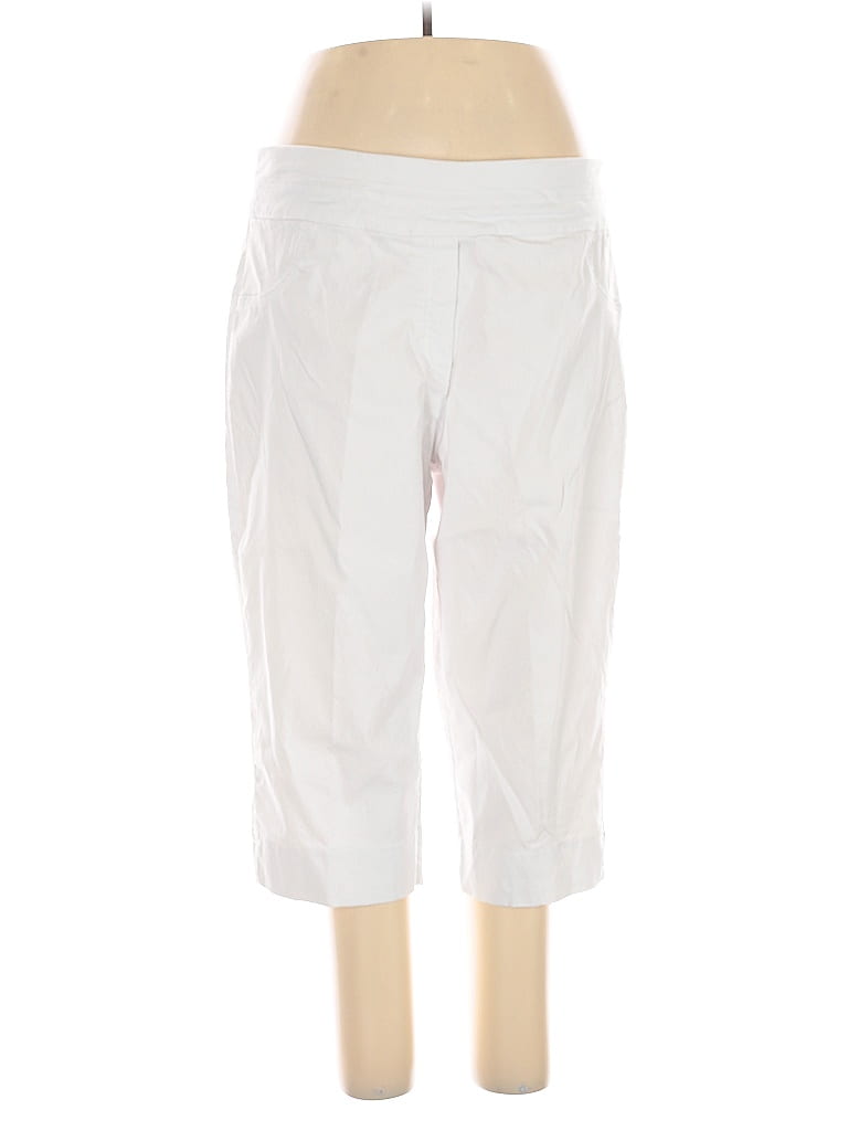 Pre-owned Alfred Dunner Active Pants In White