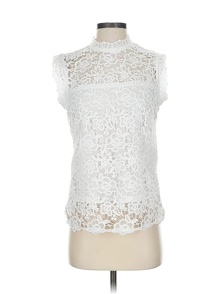 Click to view more detailed imagery on our partner's website Pre-owned Nanette Lepore Sleeveless Blouse In White