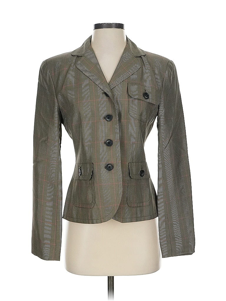 Pre-owned Assorted Brands Blazer Jacket In Brown