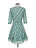 Reiss 100% Polyester Argyle Green Cocktail Dress Size 2 - photo 2