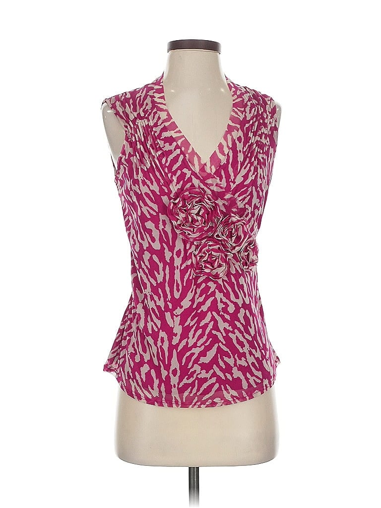 Pre-owned Inc International Concepts Sleeveless Blouse In Pink