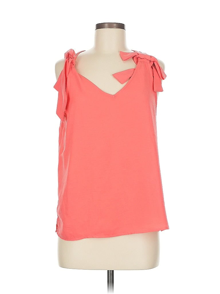 Click to view more detailed imagery on our partner's website Pre-owned Cece Sleeveless Blouse In Orange