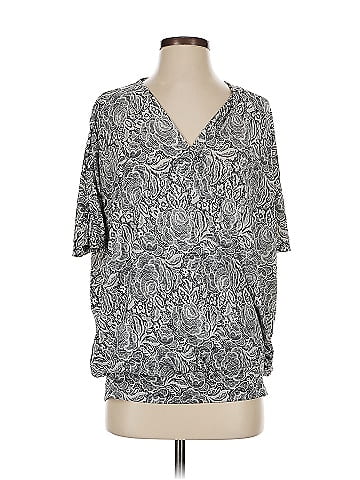 AK Anne Klein Short Sleeve Blouse (view 1)