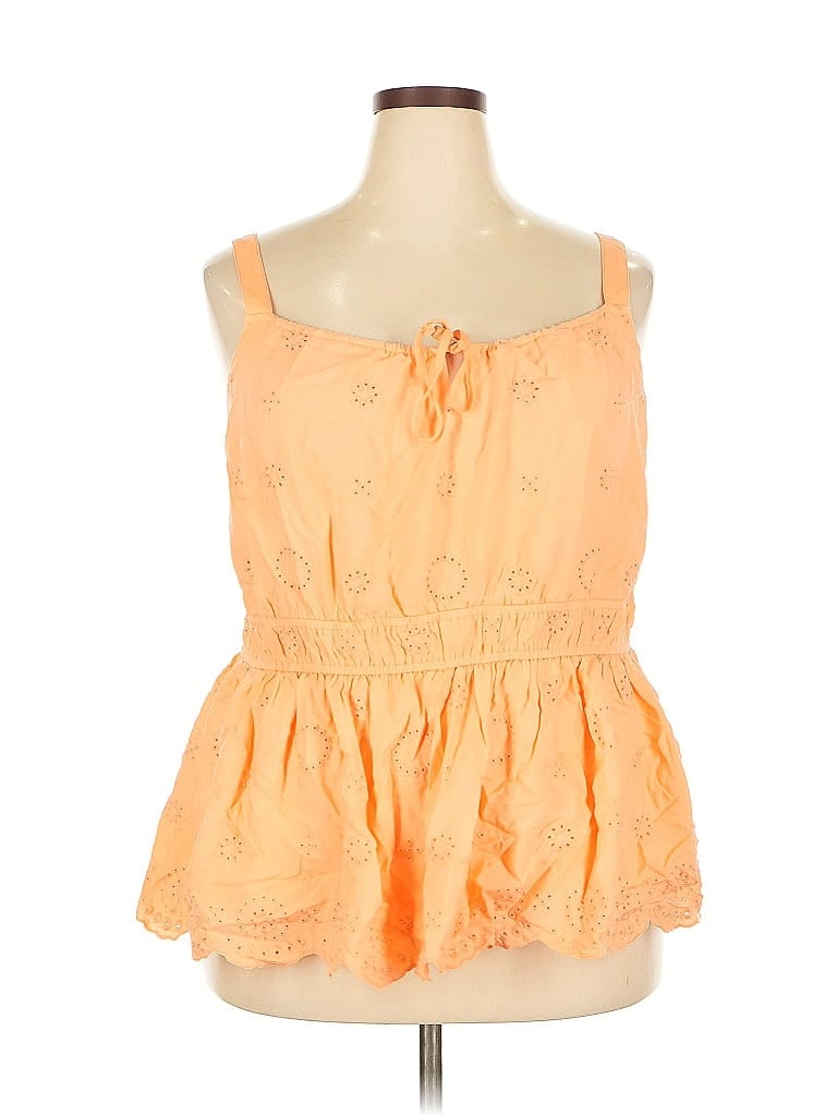Torrid Sleeveless Blouse In Orange