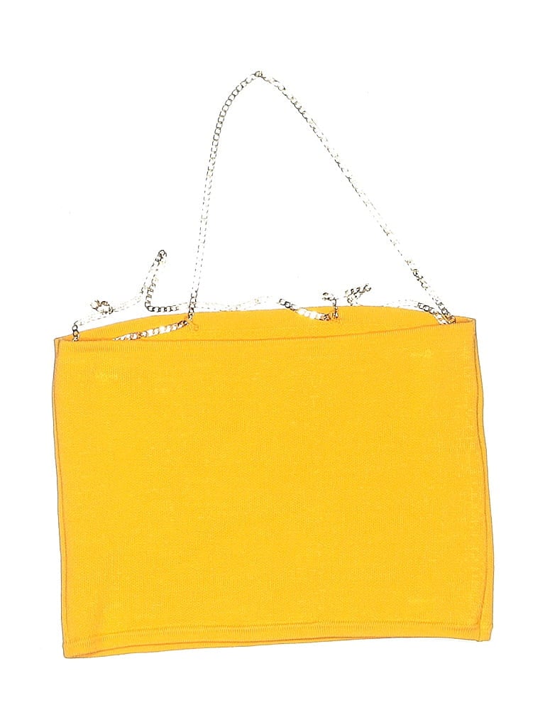 Pre-owned Assorted Brands Tank Top Orange Square Neckline Tops