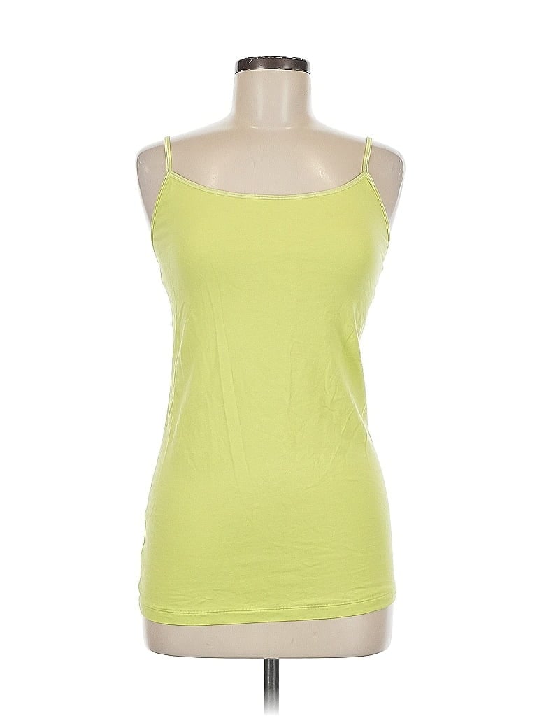 Pre-owned Cabi Tank Top Yellow Strapless Neckline Tops