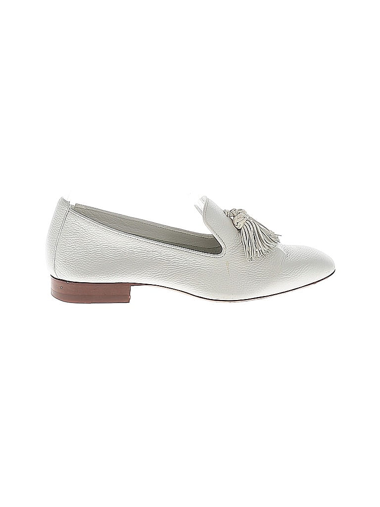 Pre-owned Santoni Flats In White