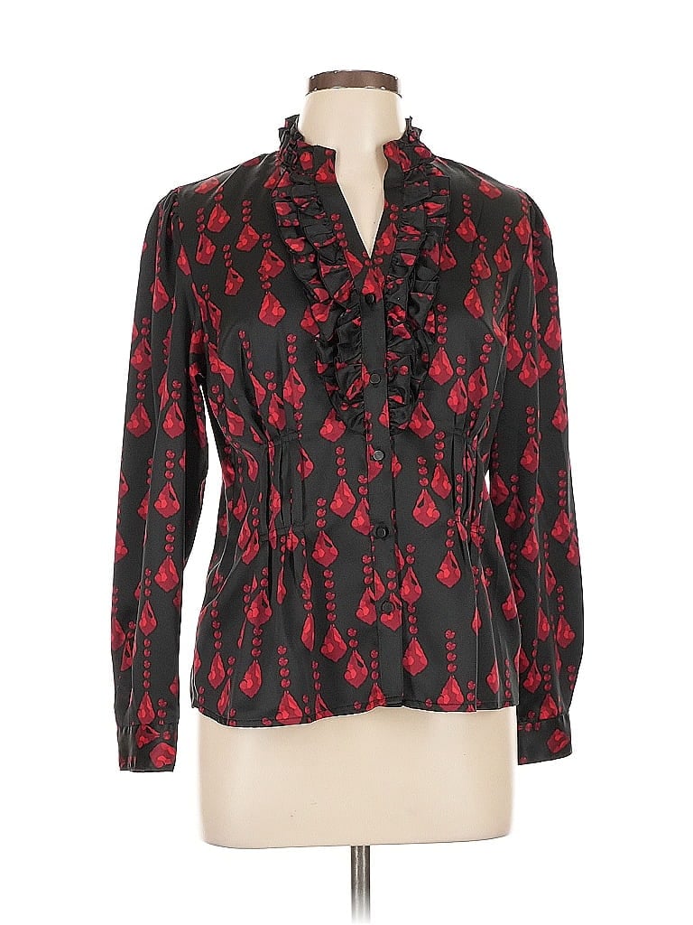 Worthington Long Sleeve Blouse In Black