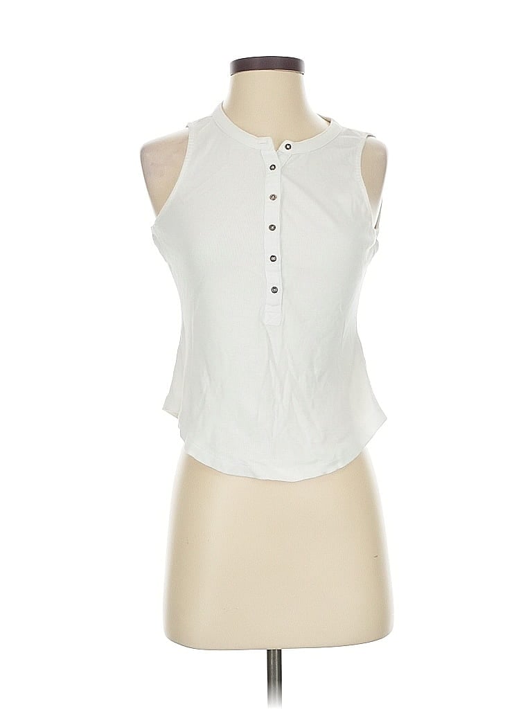 Pre-owned Pilcro Tank Top White Halter Neckline Tops