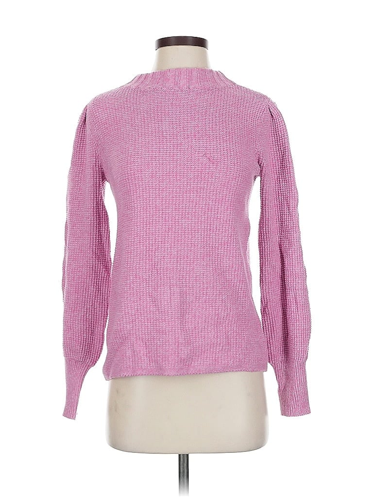 Pre-owned Nic + Zoe Turtleneck Sweater In Pink