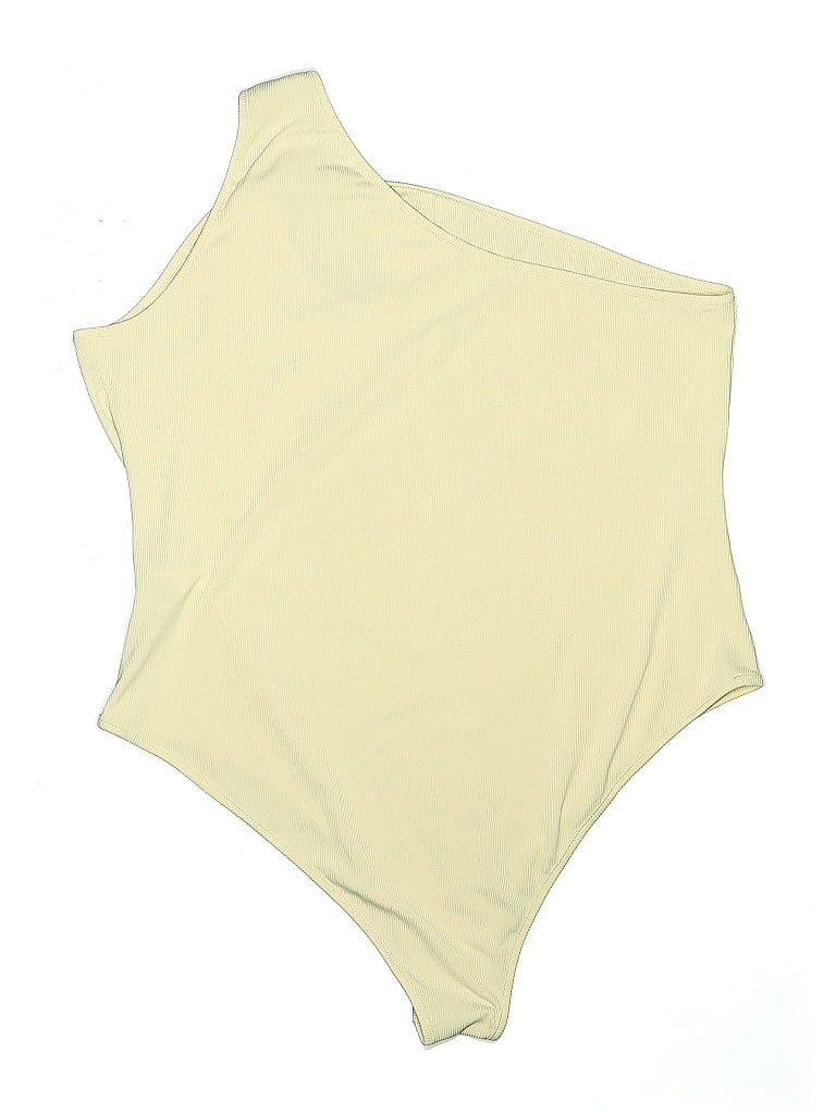 Pre-owned Shein Curve Bodysuit In Yellow