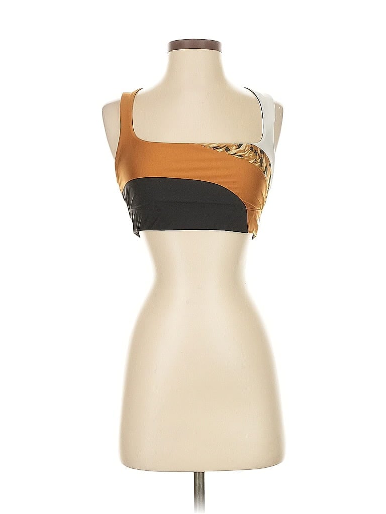Click to view more detailed imagery on our partner's website Pre-owned Puma Tank Top Brown Strapless Neckline Tops