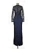 Mac Duggal 100% Polyester Blue Cocktail Dress Size 6 - photo 2