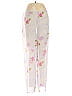 Unbranded Floral Ivory Casual Pants Size M - photo 1