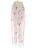 Unbranded Floral Ivory Casual Pants Size M - photo 2