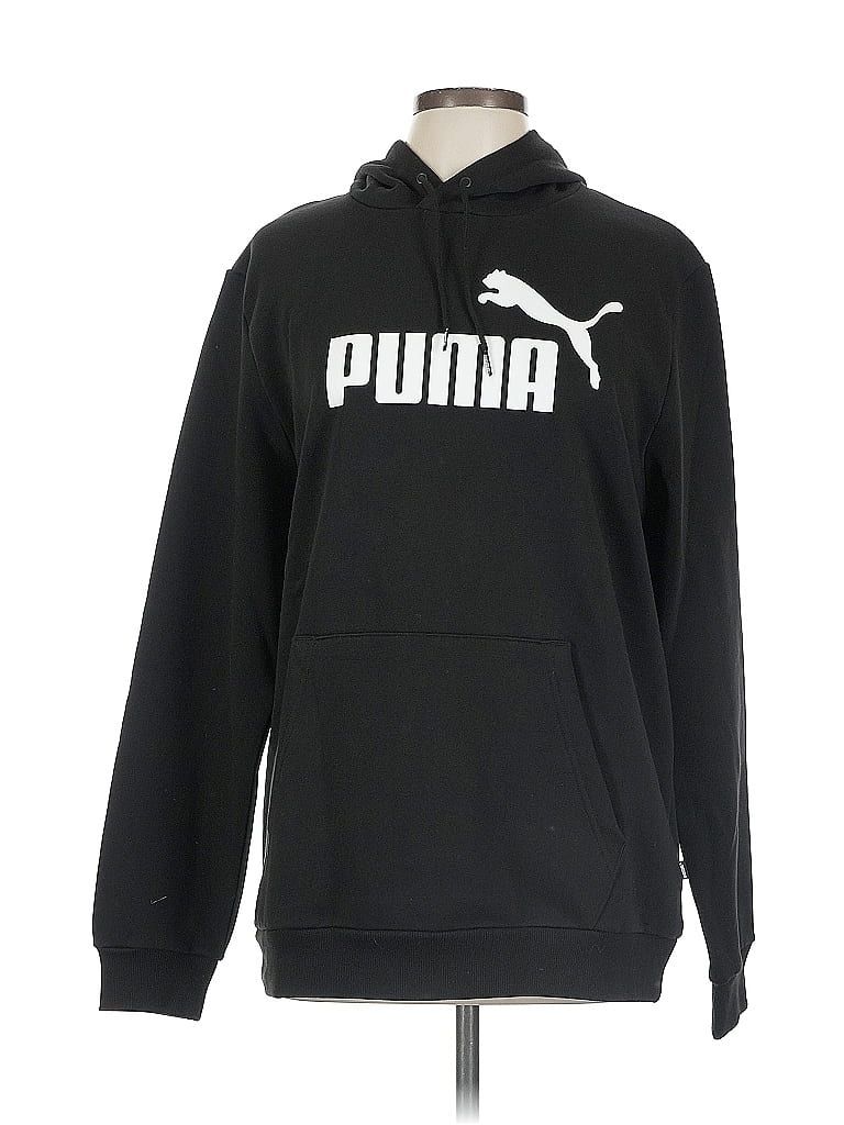 Puma Pullover Hoodie In Black