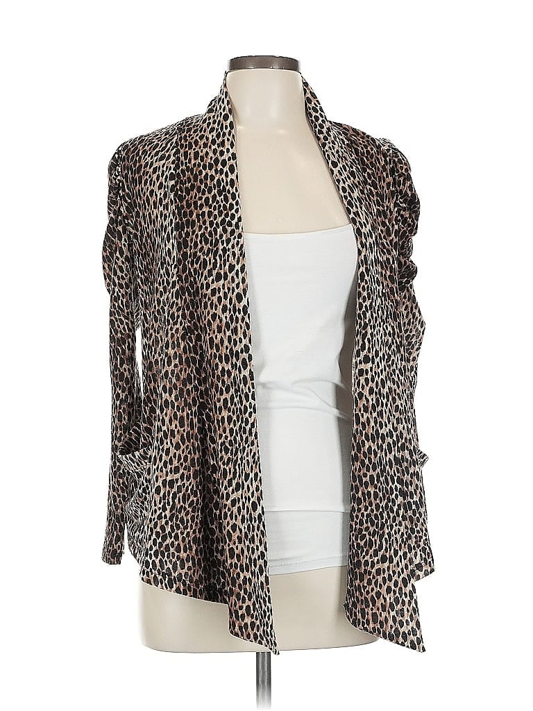 Pre-owned Final Touch Cardigan Sweater In Brown