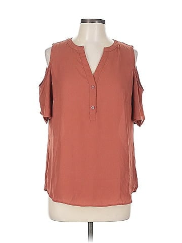 Soho JEANS NEW YORK & COMPANY Short Sleeve Blouse (view 1)