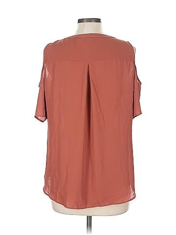 Soho JEANS NEW YORK & COMPANY Short Sleeve Blouse (view 2)