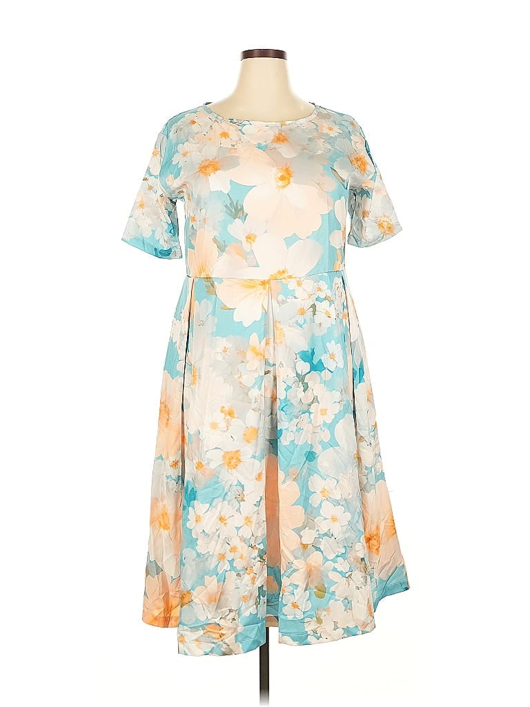 Pre-owned Unbranded Casual Dress In Blue