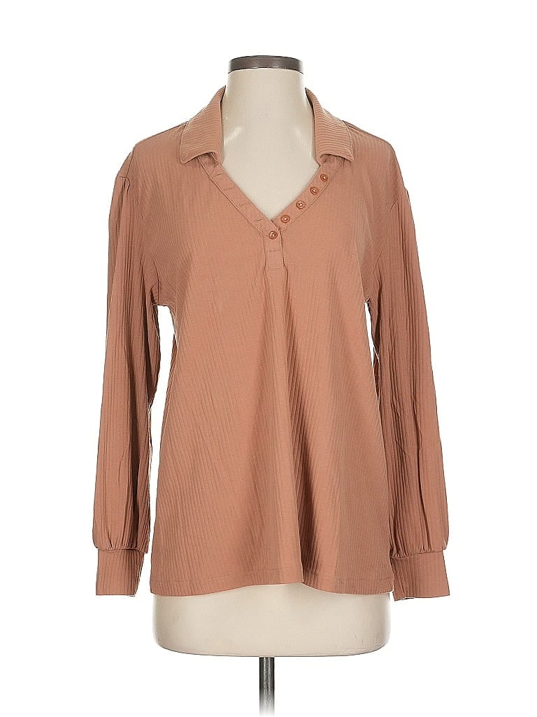 Pre-owned Open Edit Pullover Sweater In Brown