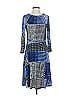 Donna Morgan Graphic Blue Cocktail Dress Size 4 - photo 1