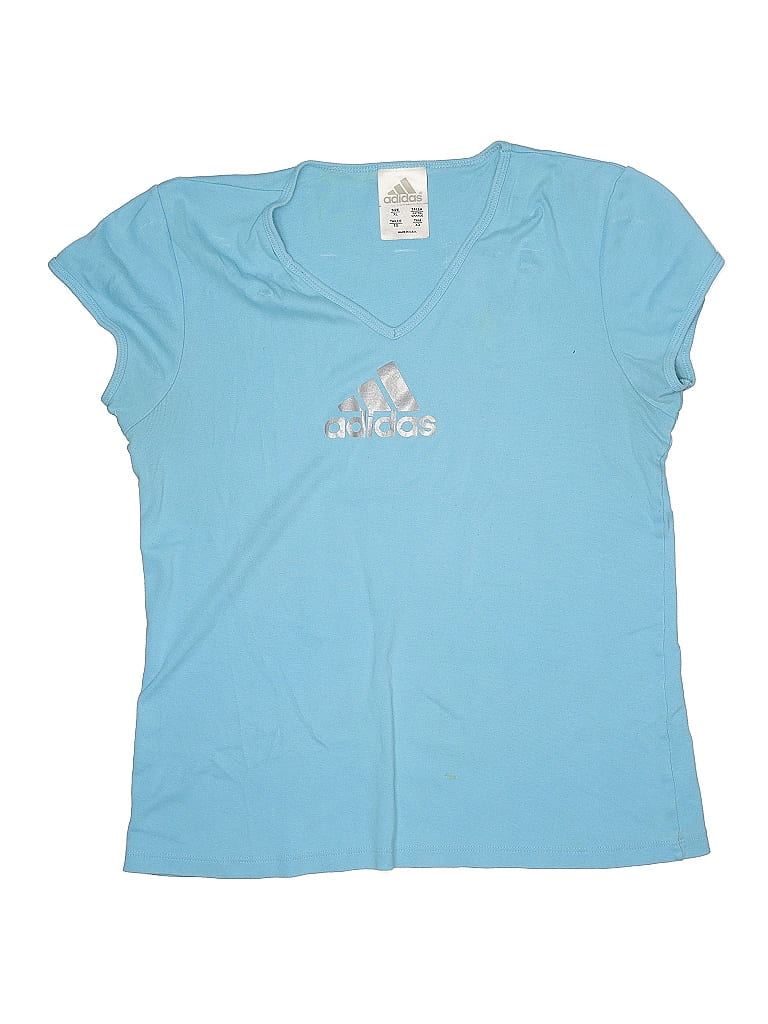 Click to view more detailed imagery on our partner's website Pre-owned Adidas Originals Kids' Short Sleeve T-shirt In Blue