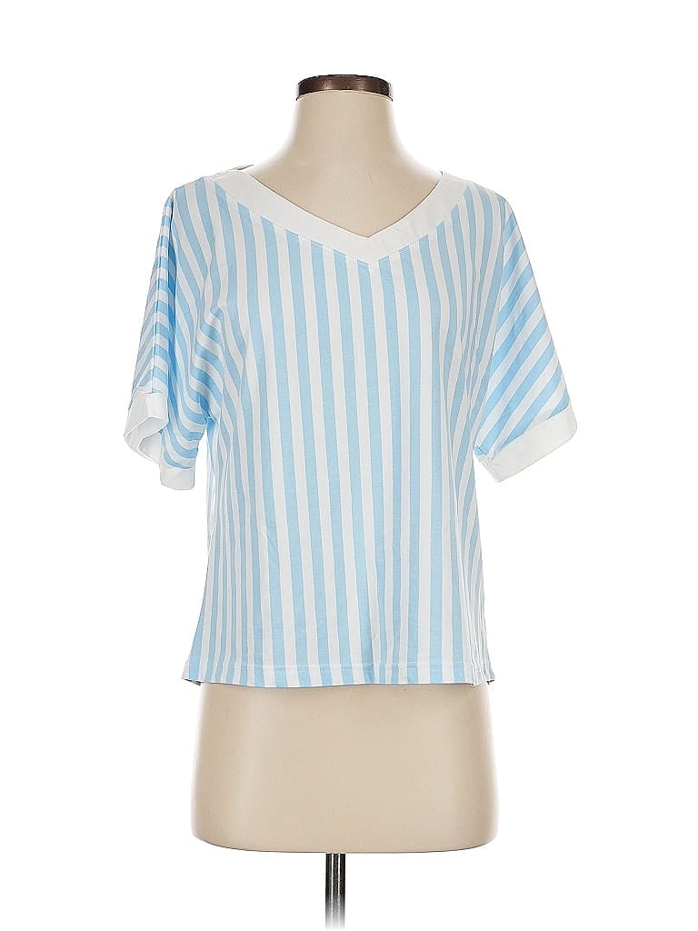 Pre-owned Unbranded Short Sleeve T-shirt In Blue