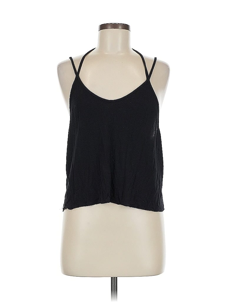 Pre-owned Brandy Melville Tank Top Black Halter Neckline Tops