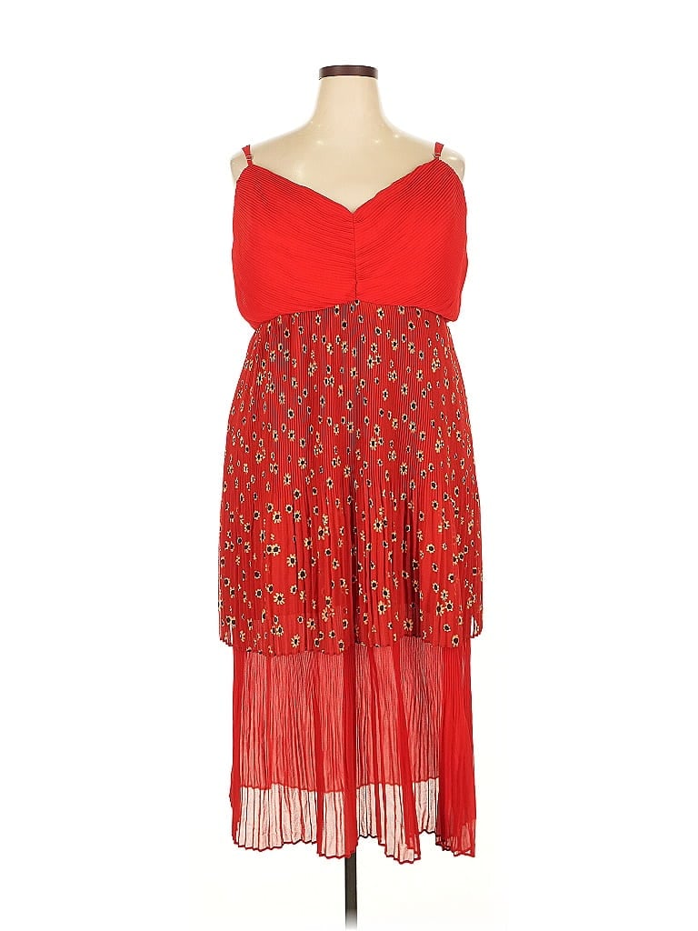 Pre-owned Fame And Partners Cocktail Dress In Red