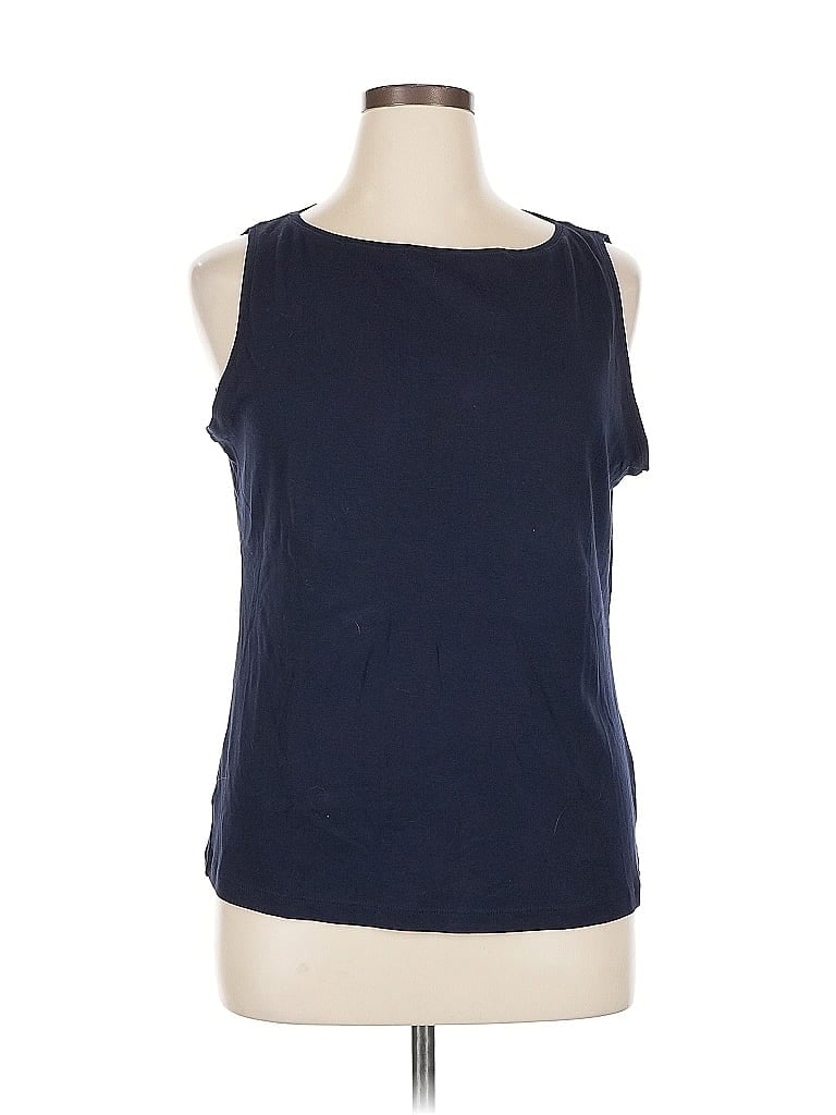 Click to view more detailed imagery on our partner's website Pre-owned Talbots Sleeveless T-shirt In Blue