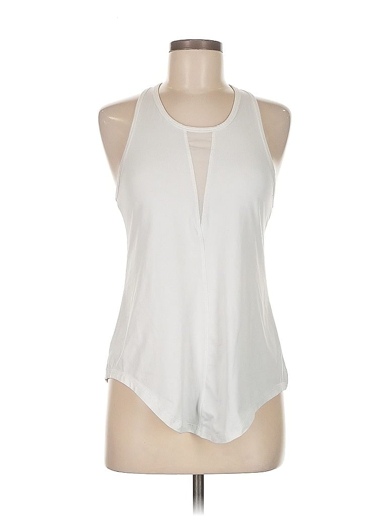 ZYIA ACTIVE Pre-owned Tank Top White Halter Neckline Tops