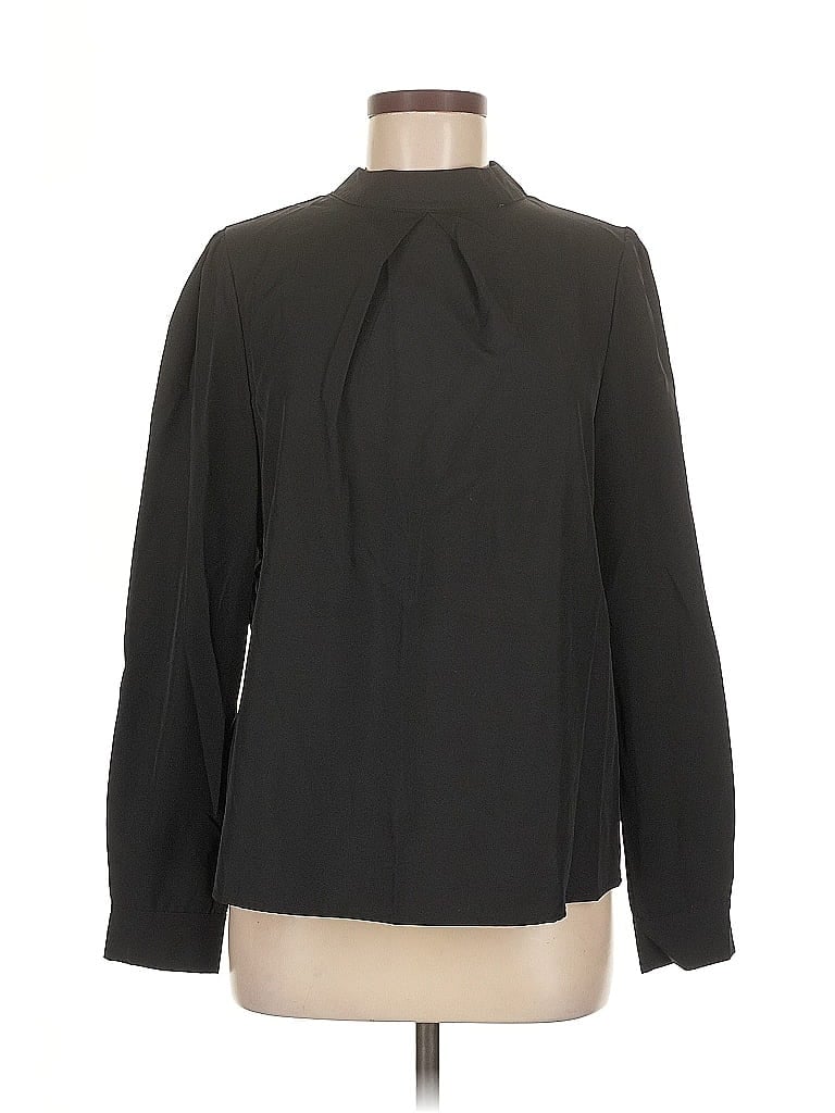 Pre-owned Unbranded Long Sleeve Blouse In Black