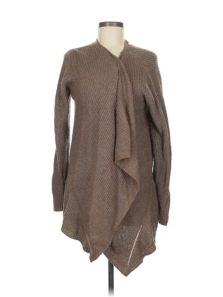 Click to view more detailed imagery on our partner's website Pre-owned Pink Rose Cardigan Sweater In Brown