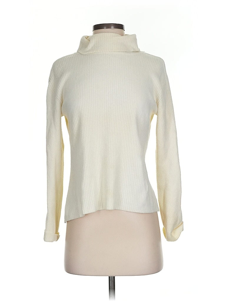 Click to view more detailed imagery on our partner's website Pre-owned Talbots Turtleneck Sweater In White