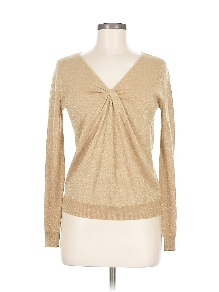 Pre-owned Michael Michael Kors Long Sleeve T-shirt In Brown