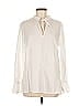 E3 by Etcetera 100% Cotton Ivory White Long Sleeve Blouse Size M - photo 1