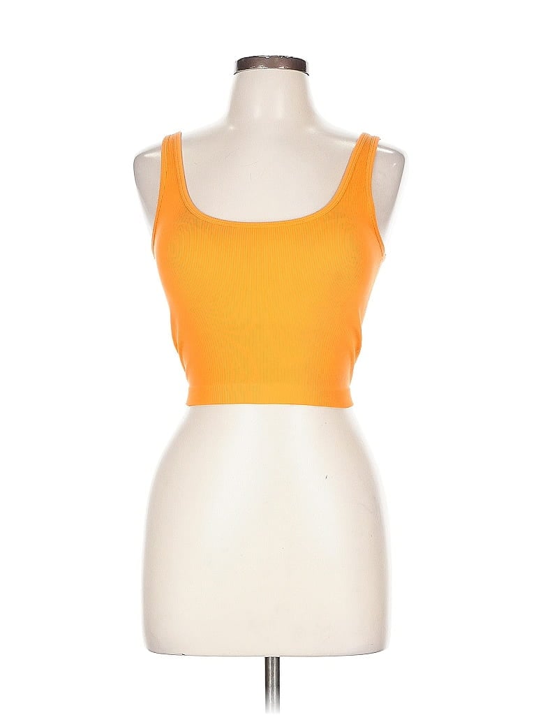 PRO-FIT Pre-owned Tank Top Orange Square Neckline Tops