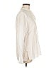 E3 by Etcetera 100% Cotton Ivory White Long Sleeve Blouse Size M - photo 4