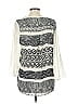 Francesca's 100% Polyester Ivory 3/4 Sleeve Blouse Size L - photo 2