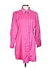 Missguided Pink 3/4 Sleeve Button-Down Shirt Size 10 (petite) - photo 1