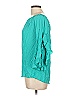 Elan 100% Rayon Teal 3/4 Sleeve Blouse Size L - photo 5
