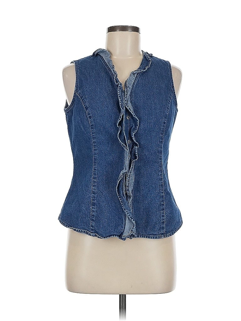 Pre-owned Harold's Denim Vest In Blue