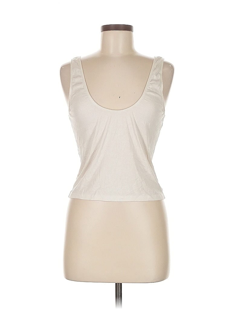 Pre-owned Parade Sleeveless Top Ivory Sweetheart Neckline Tops In White