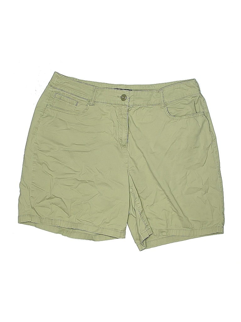 Pre-owned Croft & Barrow Khaki Shorts In Green