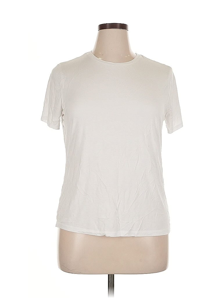 Pre-owned Nine West Short Sleeve T-shirt In White