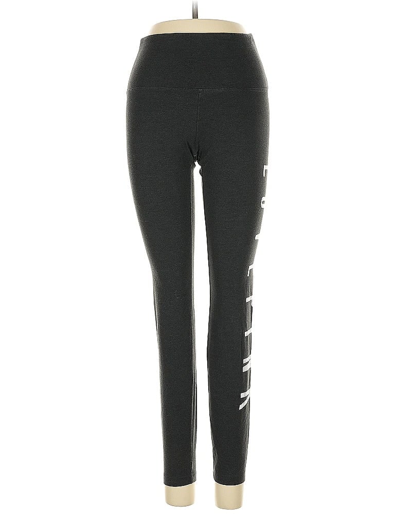 Pre-owned Victoria's Secret Pink Leggings In Black