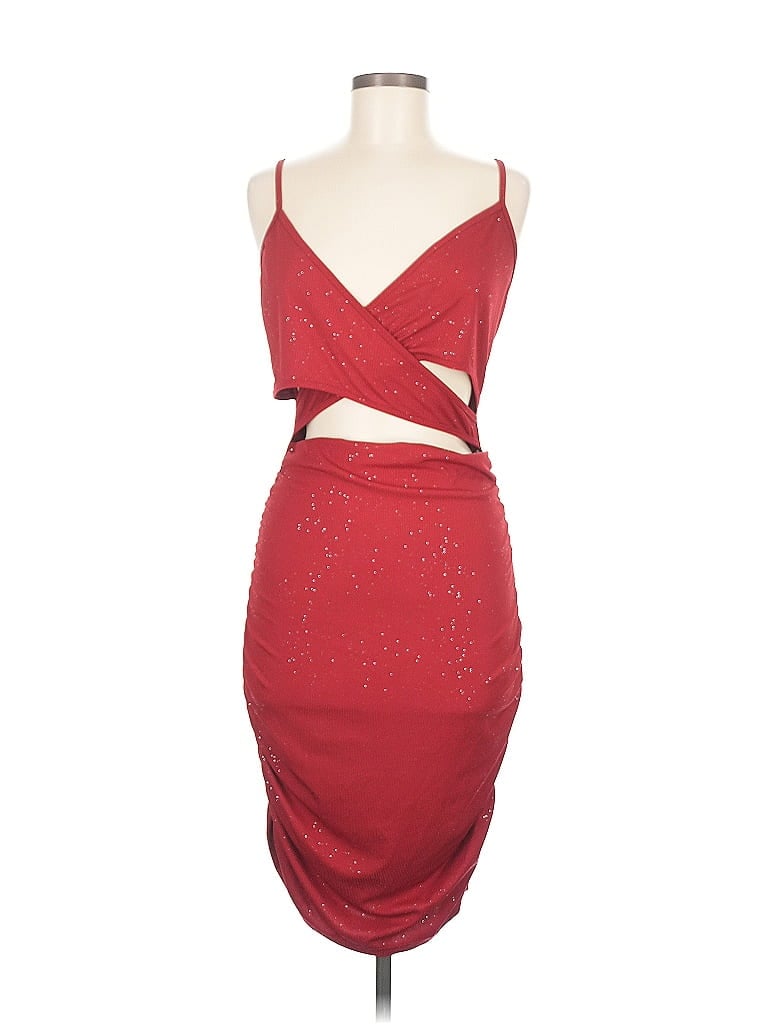 Pre-owned Shein Cocktail Dress In Red