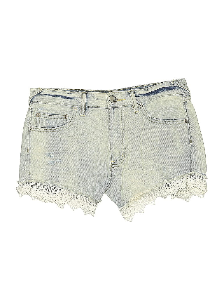 Pre-owned Free People Denim Shorts In Blue