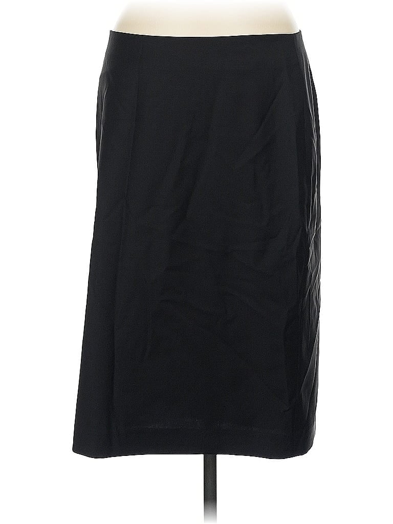 Pre-owned Talbots Wool Skirt In Black
